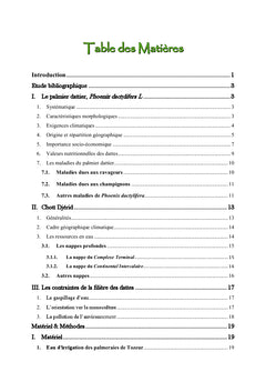 Evaluation de l'impact de la qualité des eaux d'irrigation sur le palmier dattier pheonix