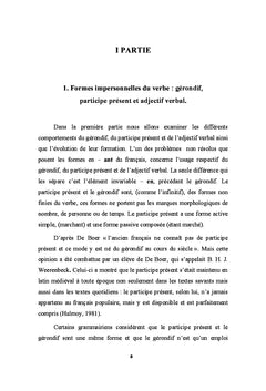 Gérondif, Participe Présent, Adjectif Verbal