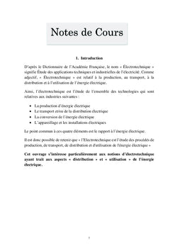 Electrotechnique : Cours, Exercices et Etudes de Cas