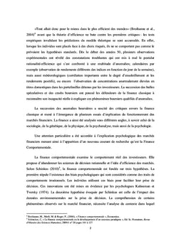 Gestion de portefeuille à l'heure de la finance comportementale