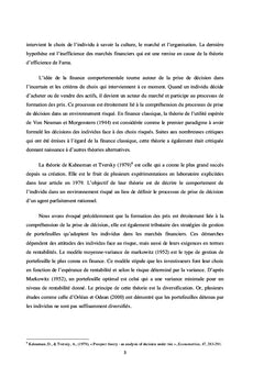 Gestion de portefeuille à l'heure de la finance comportementale