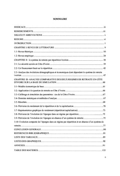 Analyse du choix de régime de retraite en Côte d'Ivoire