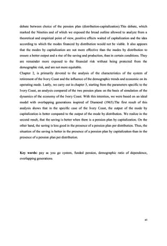 Analyse du choix de régime de retraite en Côte d'Ivoire