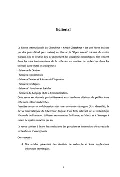 Revue Internationale du Chercheur Volume 1 : numéro 2