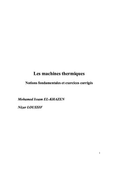 Les machines thermiques