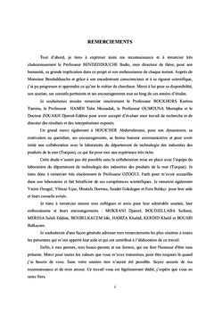 Effets des extraits de plantes sur la qualité des anchois