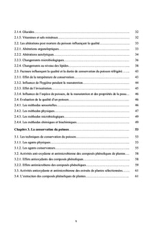 Effets des extraits de plantes sur la qualité des anchois