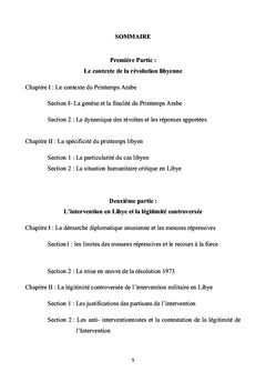 Libye : Intervention humanitaire et contexte international