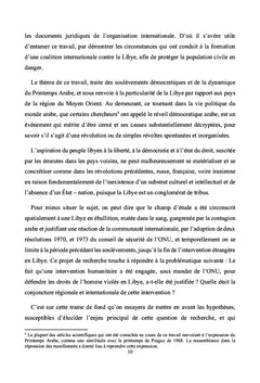 Libye : Intervention humanitaire et contexte international