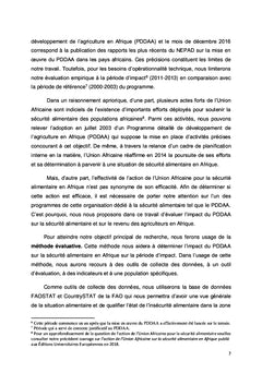 Le programme de développement agricole de l'Union Africaine