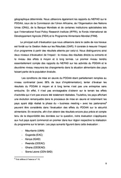 Le programme de développement agricole de l'Union Africaine