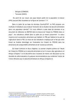 Le programme de développement agricole de l'Union Africaine