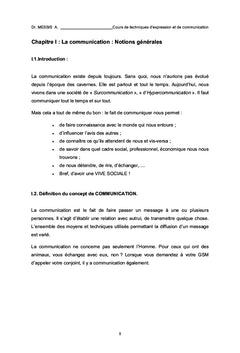Cours de Techniques d'Expression et de Communication