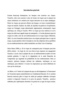 Gestion du risque de crédit par la méthode du scoring
