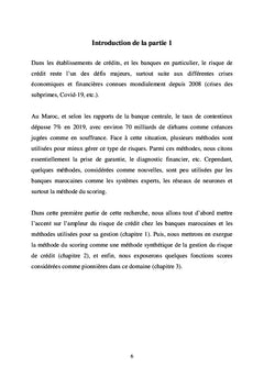 Gestion du risque de crédit par la méthode du scoring