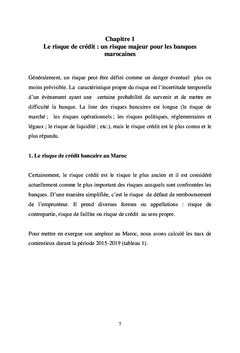 Gestion du risque de crédit par la méthode du scoring