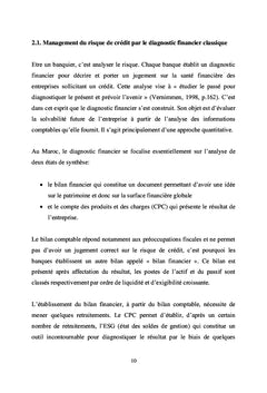 Gestion du risque de crédit par la méthode du scoring