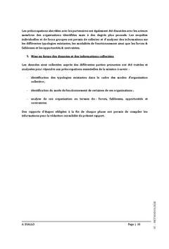 Modes d'organisation collective des acteurs dans le Sud du Mali
