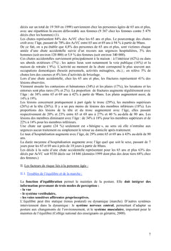 La prévention des chutes chez la personne âgée