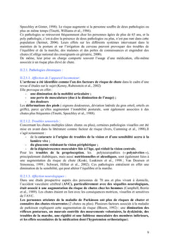 La prévention des chutes chez la personne âgée