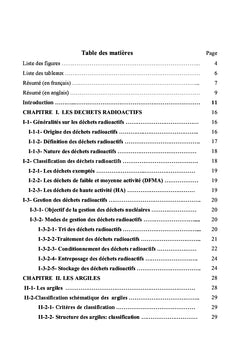 Matériaux argileux barrières de confinement de déchets radioactifs