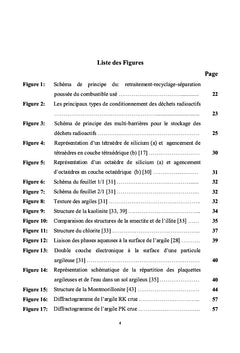 Matériaux argileux barrières de confinement de déchets radioactifs