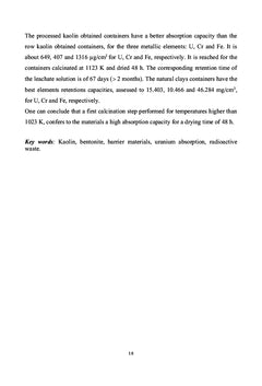 Matériaux argileux barrières de confinement de déchets radioactifs