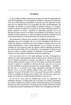 Prospection géophysique : Théories, Méthodologies et Applications