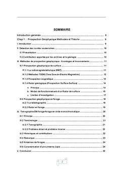Prospection géophysique : Théories, Méthodologies et Applications
