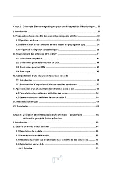 Prospection géophysique : Théories, Méthodologies et Applications