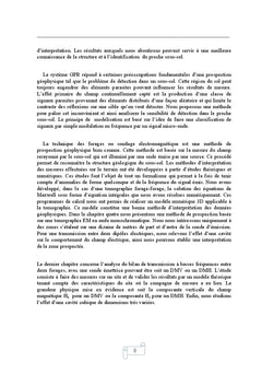 Prospection géophysique : Théories, Méthodologies et Applications
