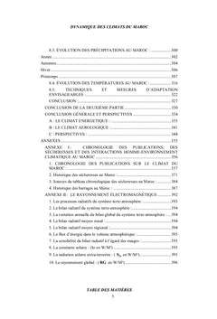 Dynamique des climats du Maroc