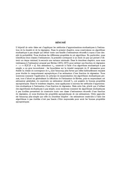 Application des algorithmes stochastique A l'estimation fonctionnelles