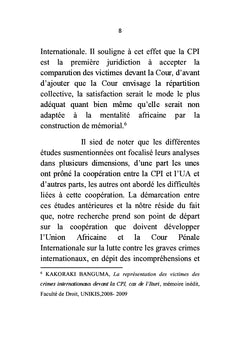 Cour Penale Internationale et Union Africaine contre l'impunite