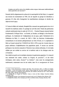 De la culture orale à l'écriture littéraire