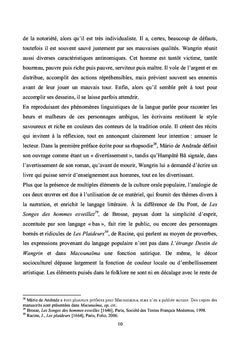 De la culture orale à l'écriture littéraire