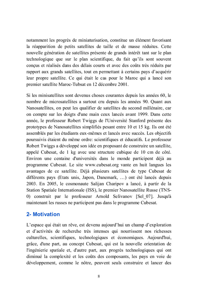 Etude et Conception d'un Nanosatellite pour le reseau DTN