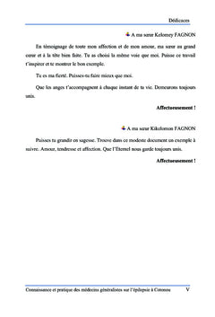L'épilepsie au Bénin