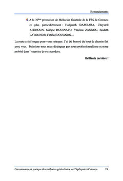 L'épilepsie au Bénin