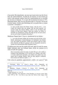 Mise en scène de la sexualité dans Triptyque de Claude Simon