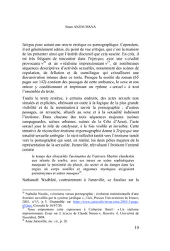 Mise en scène de la sexualité dans Triptyque de Claude Simon