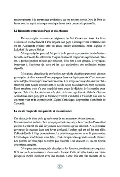 Témoignage personnel