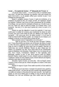 Paroles de feu dominicales