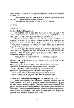 Paroles de feu dominicales