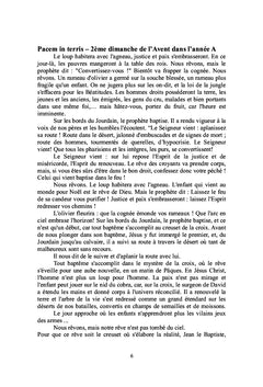 Paroles de feu dominicales