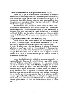 Paroles de feu dominicales