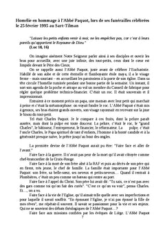Homélies d'un jeune curé