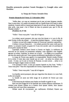 Homélies d'un jeune curé