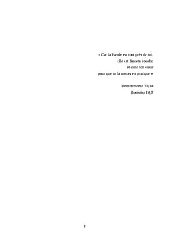Tout près de toi, cette parole