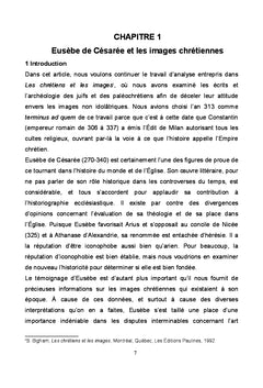 Eusèbe de césarée et les images chrétiennes